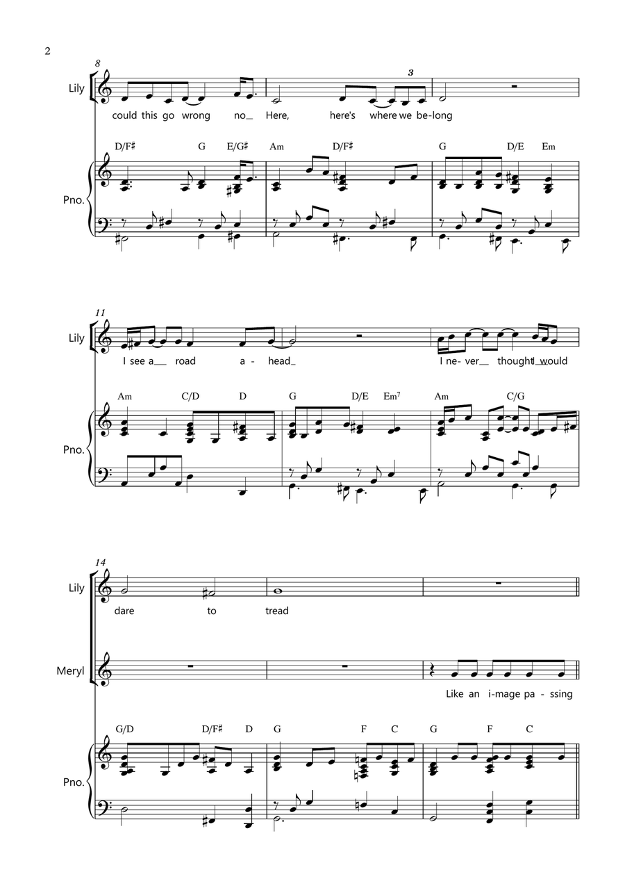 My Love My Life Piano, Vocal scores gallery preview page 3