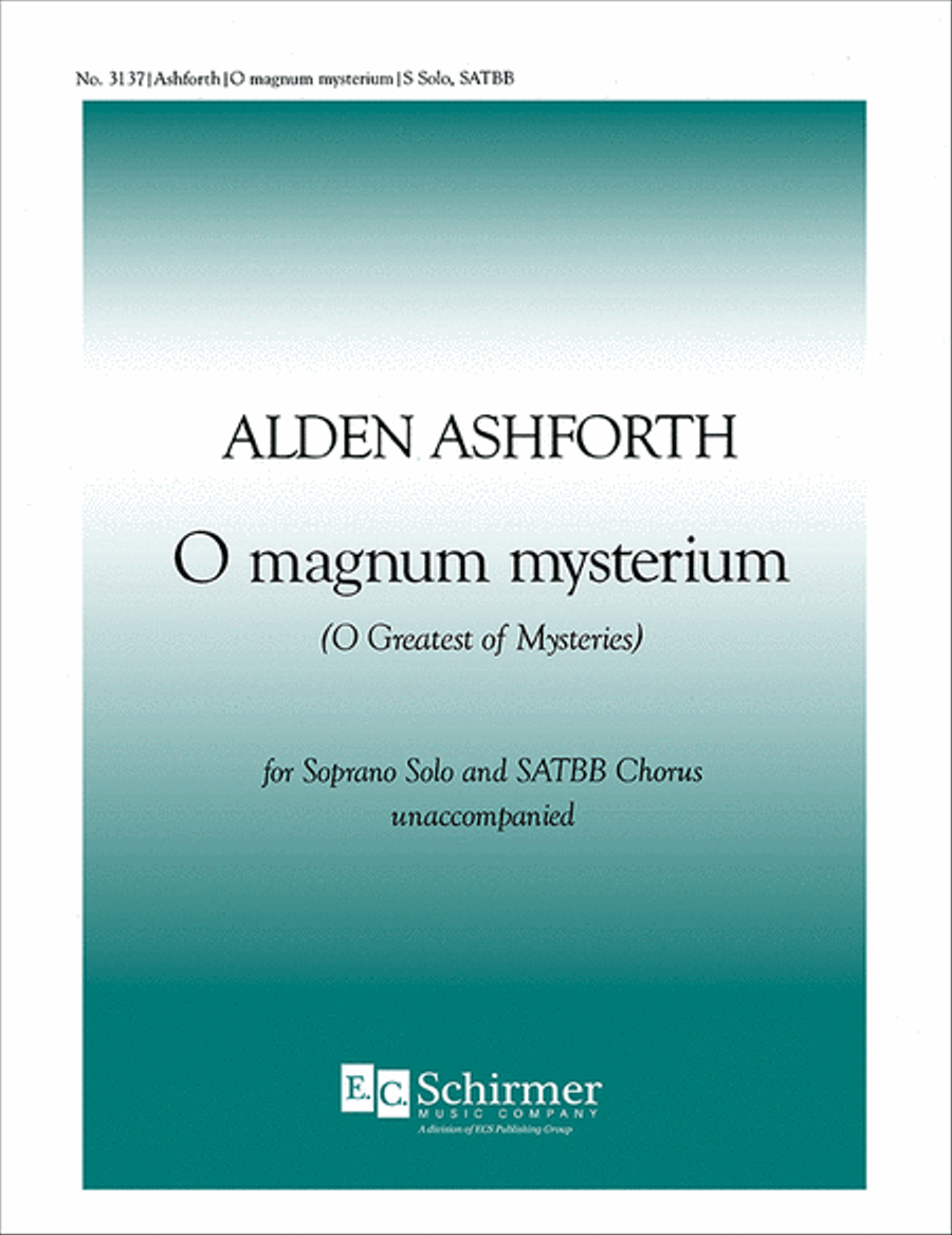 Three Christmas Motets: 2. O Magnum Mysterium (O Greatest of Mysteries) Choir scores gallery preview page 1