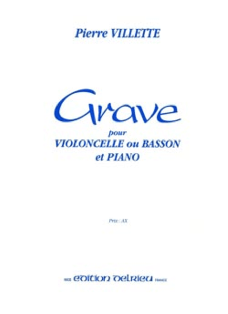 Grave Piano Accompaniment scores gallery preview page 1