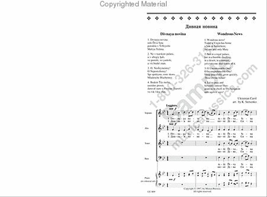 Wondrous News Wondrous News 4-Part scores gallery preview page 2