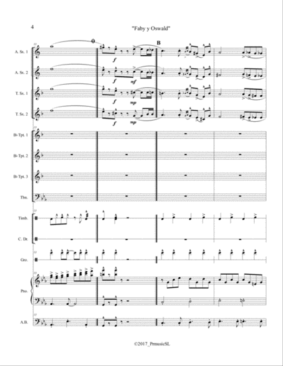 Faby y Oswald Jazz Ensemble scores gallery preview page 4