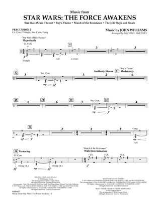 Book cover for Music from Star Wars: The Force Awakens - Percussion 2