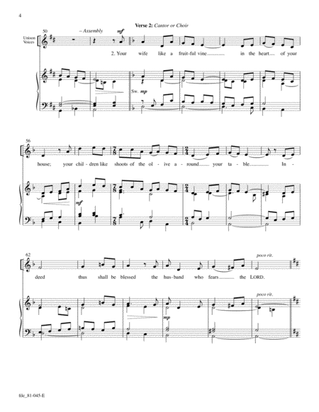 Like Shoots of the Olive: Communion Antiphon for the Rite of the Dedication of a Church (Choral Score)