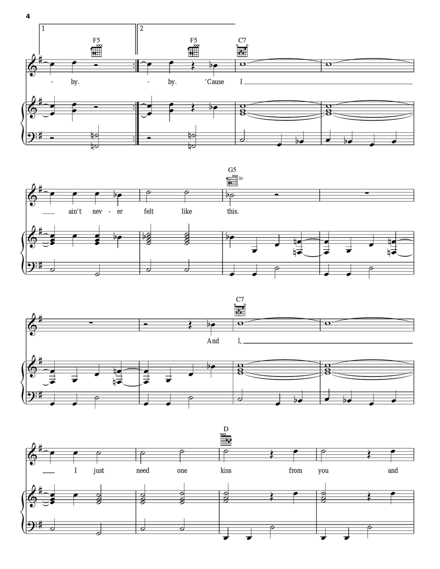 5-1-5-0 Piano, Vocal, Guitar scores gallery preview page 4