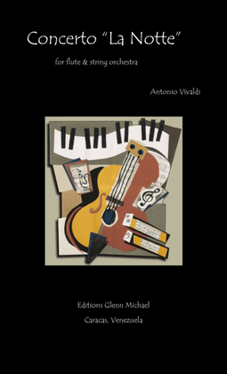 Book cover for Conceerto La Notte for flute & orchestra