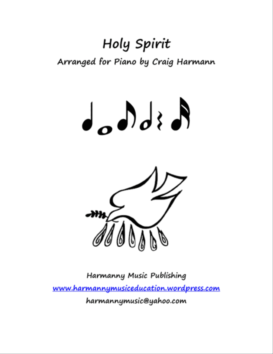 Holy Spirit Piano Solo scores gallery preview page 1