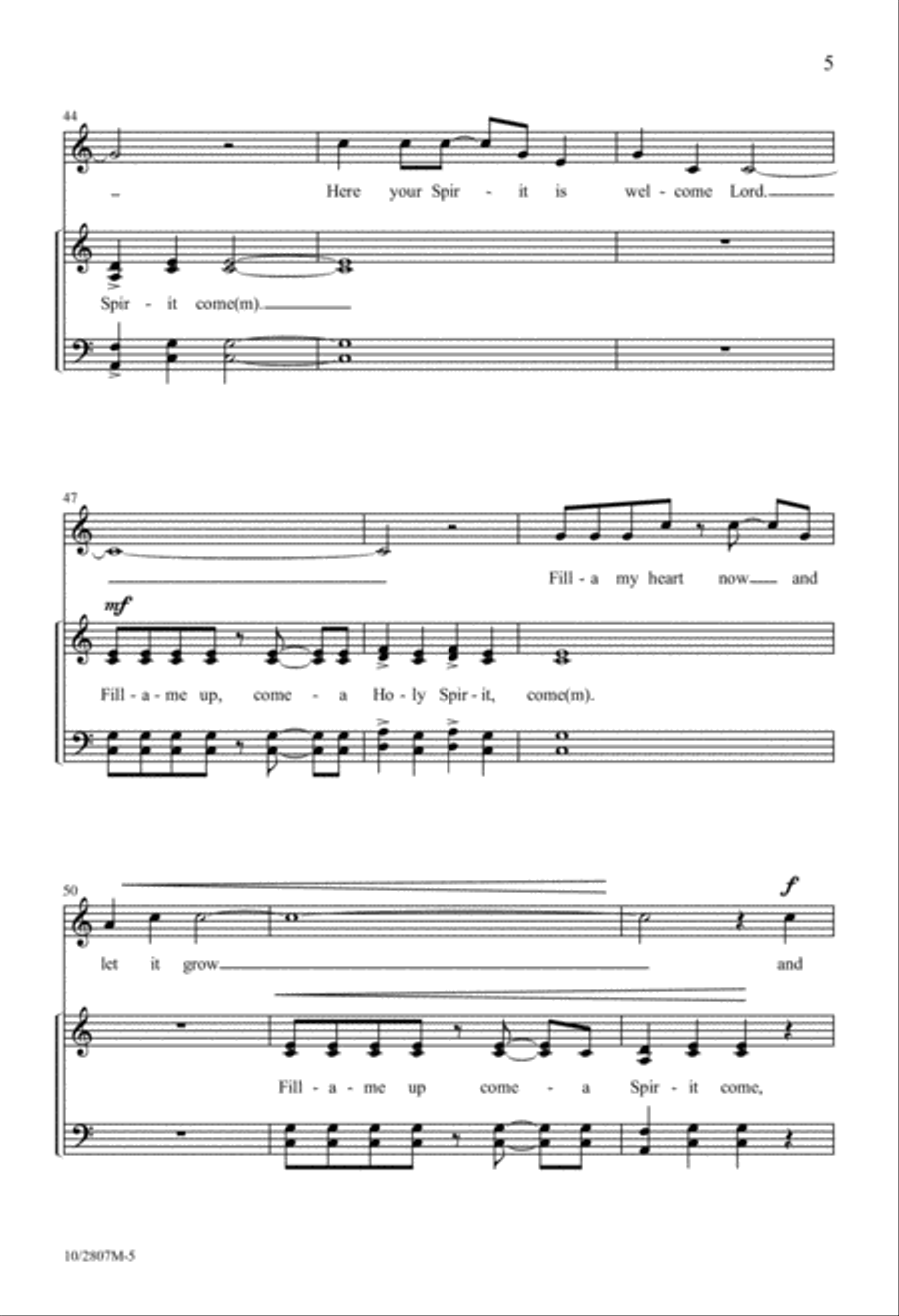 Fill-a Me Up! 4-Part scores gallery preview page 6