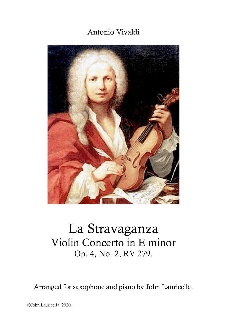 La Stravaganza No. 2 in E minor, RV. 279 Woodwind Quartet scores gallery preview page 1