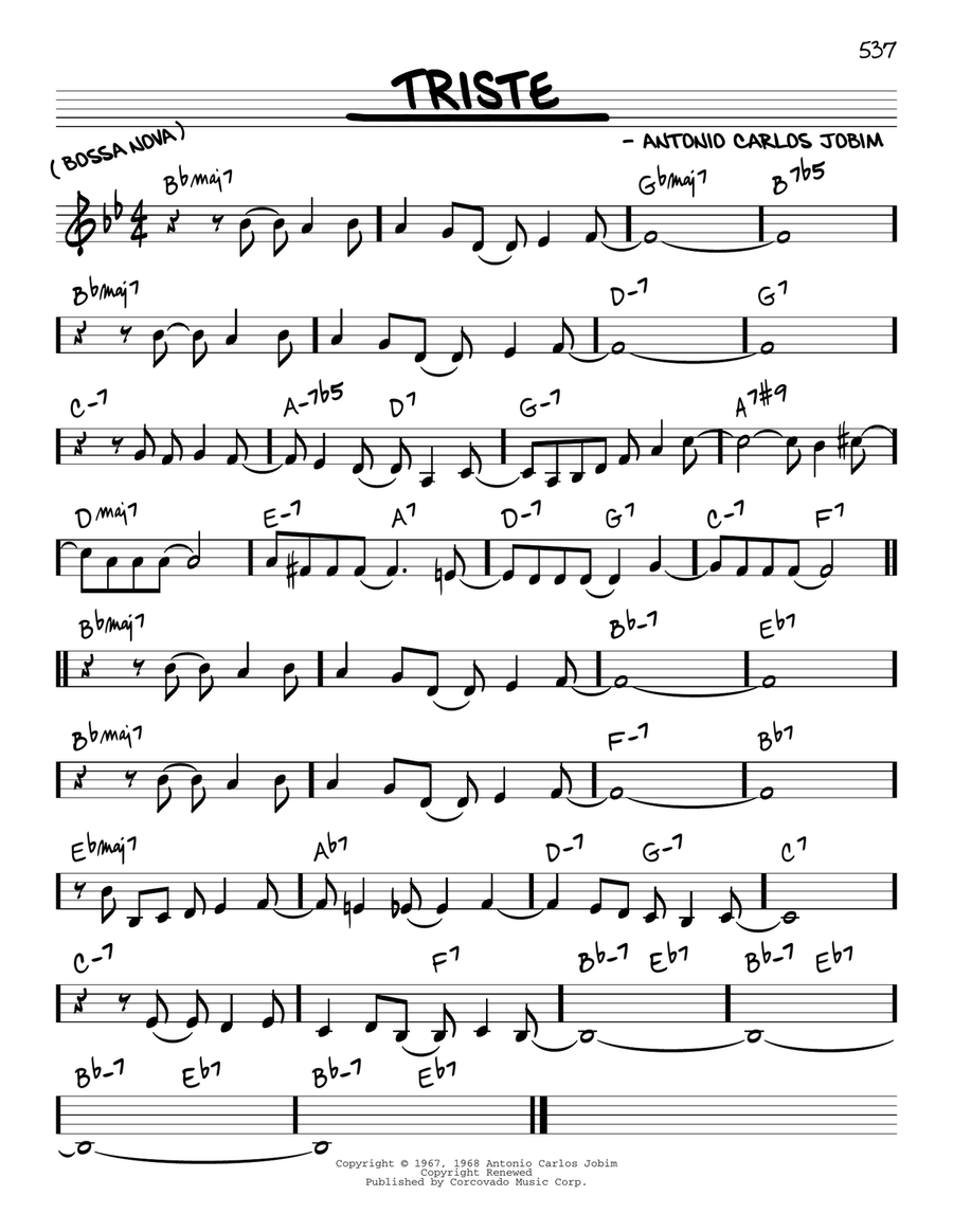 Triste Piano scores gallery preview page 1