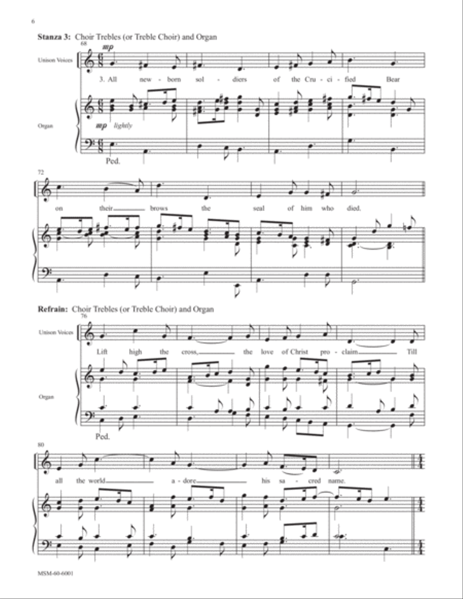Lift High the Cross Choir scores gallery preview page 6