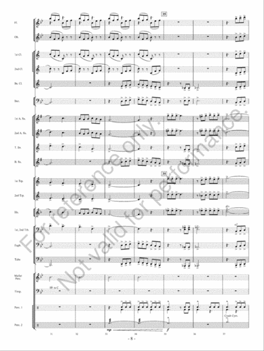 Beyond Bold Horizons Concert Band scores gallery preview page 9