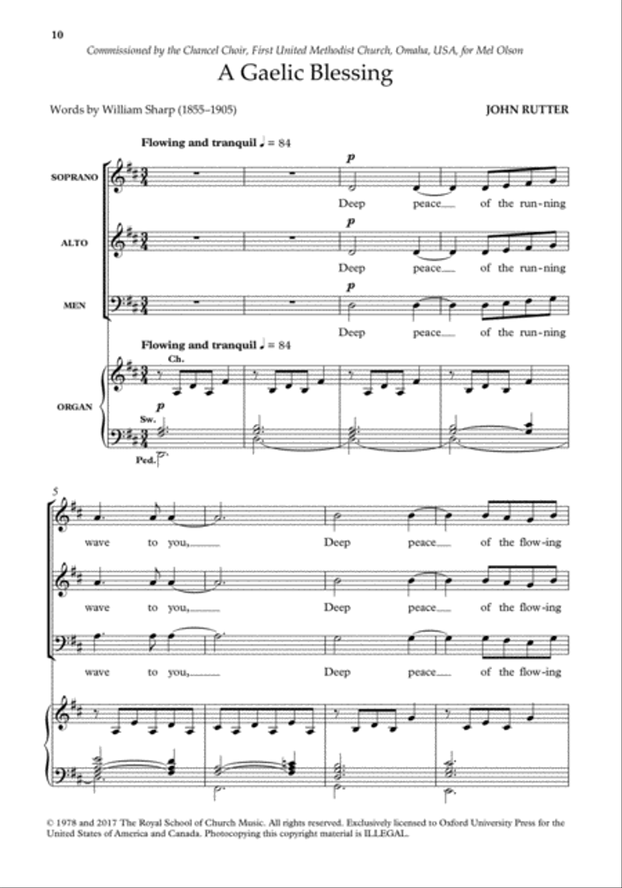 John Rutter Anthems for SA Men SA scores gallery preview page 8