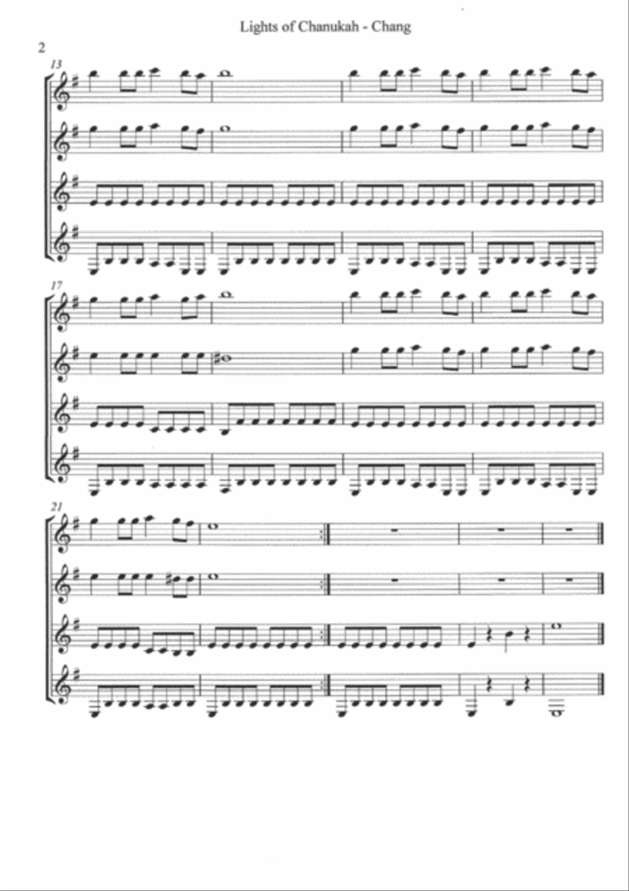 Lights of Chanukah Lights of Chanukah Acoustic Guitar scores gallery preview page 2