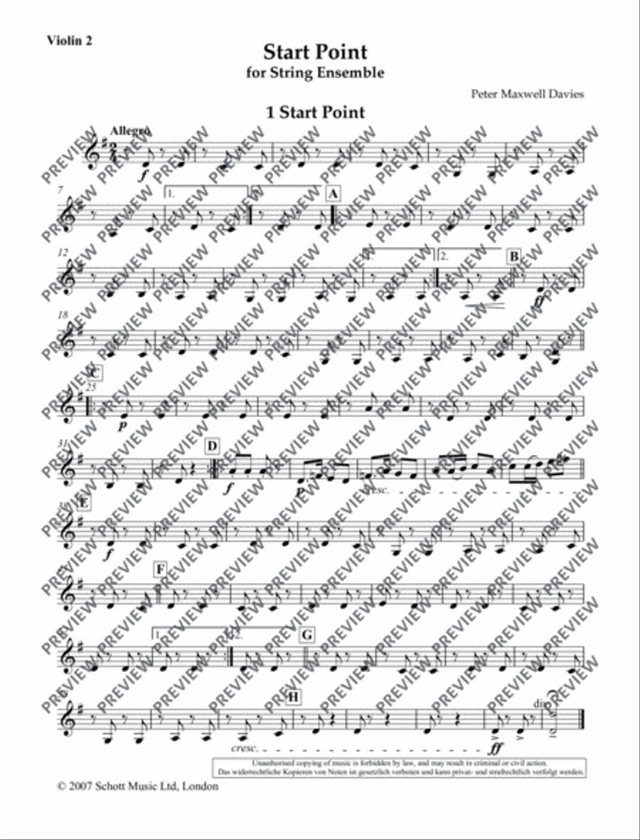 Start Point Violin scores gallery preview page 2