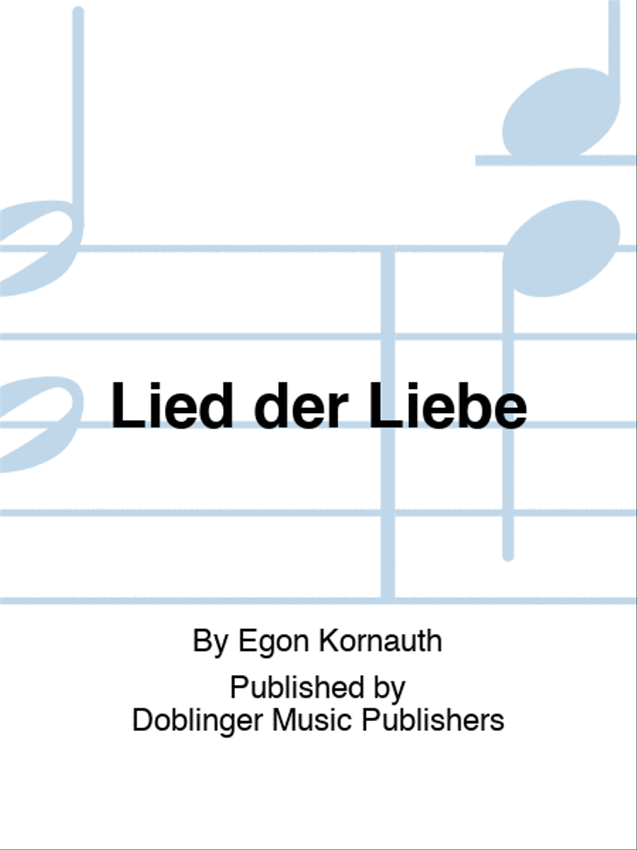 Ein Lied Der Liebe Else Lasker-schüler Analyse Lied der Liebe - A Cappella - Sheet Music | Sheet Music Plus
