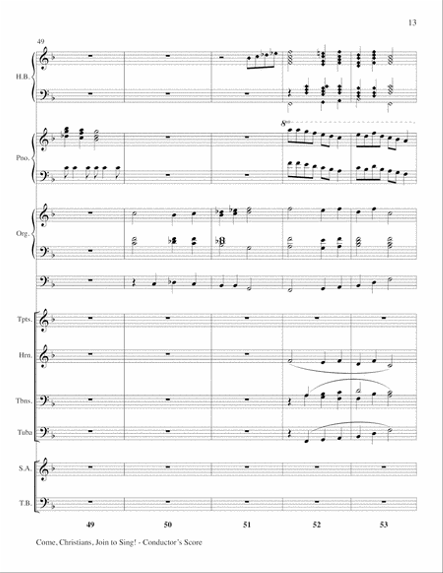 Come Christians, Join to Sing 4-Part scores gallery preview page 13
