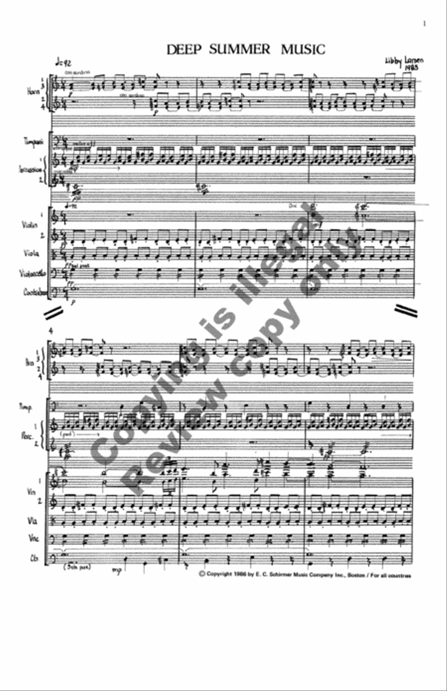 Deep Summer Music Full Orchestra scores gallery preview page 3