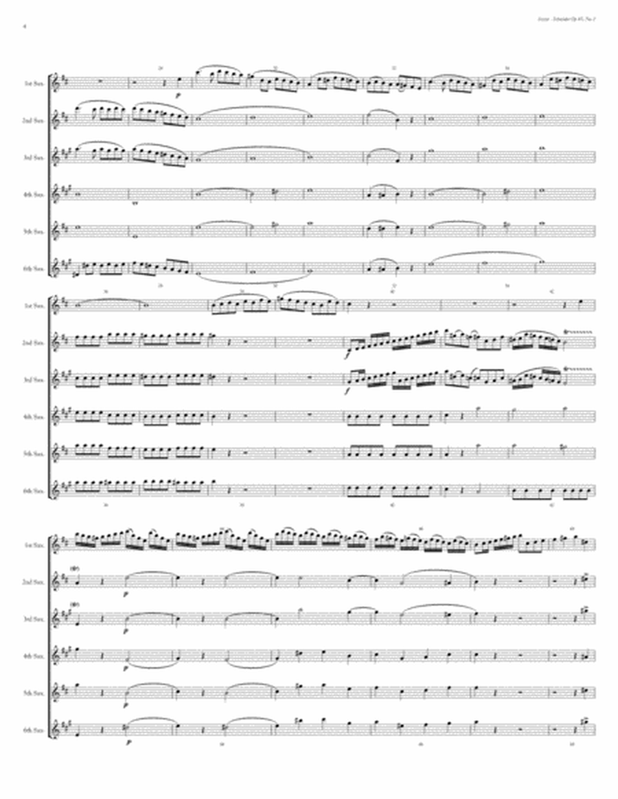 Sextet for Saxophones Op 45 No. 2