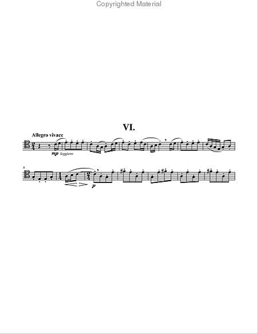 Six Studies in English Folksong for Trombone and Piano Piano Accompaniment scores gallery preview page 6