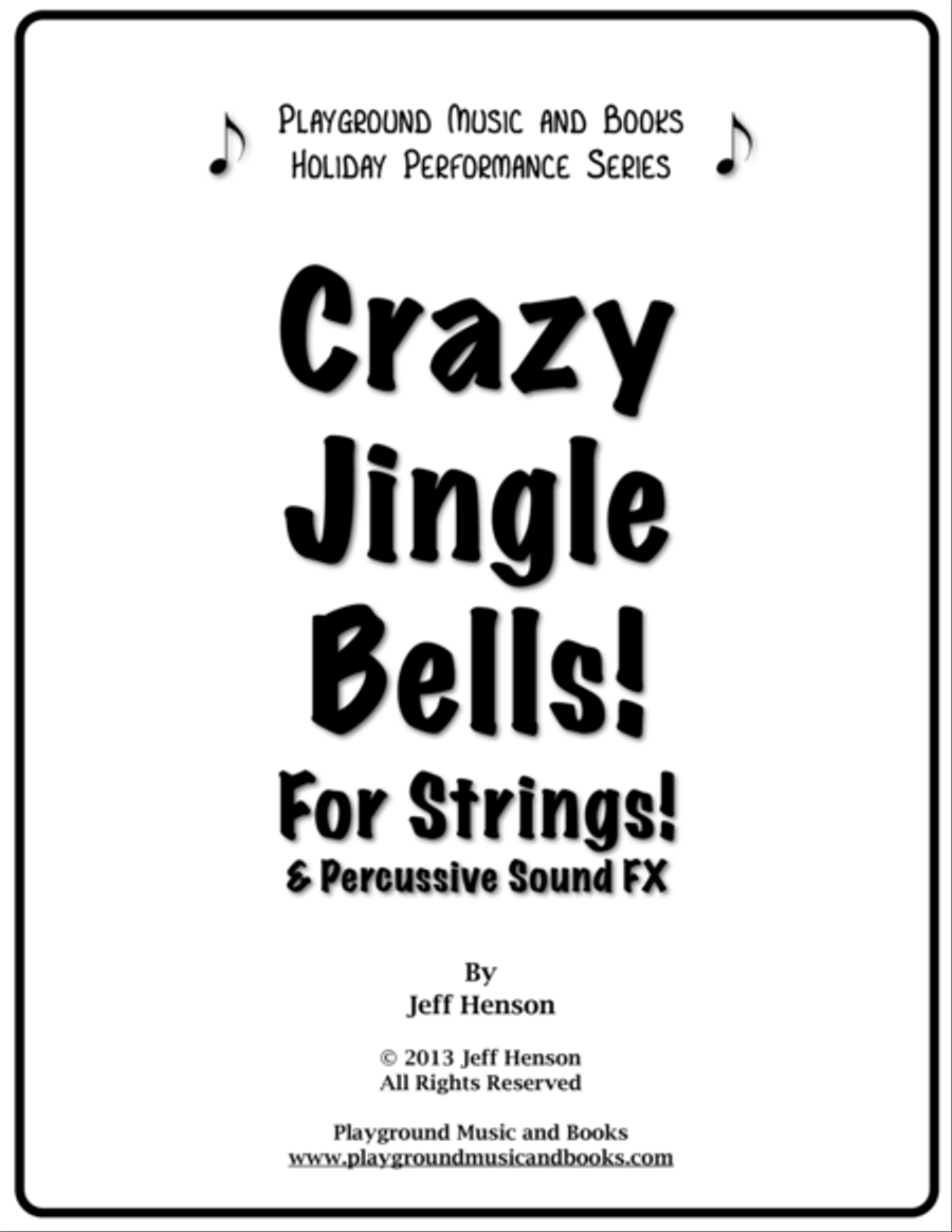 Crazy Jingle Bells for String Orchestra and Percussion image number null