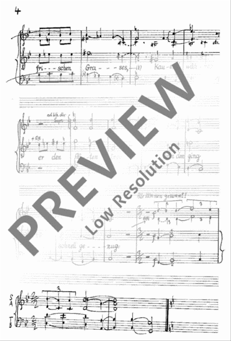 Legende vom Weisen und Zöllner 4-Part scores gallery preview page 5