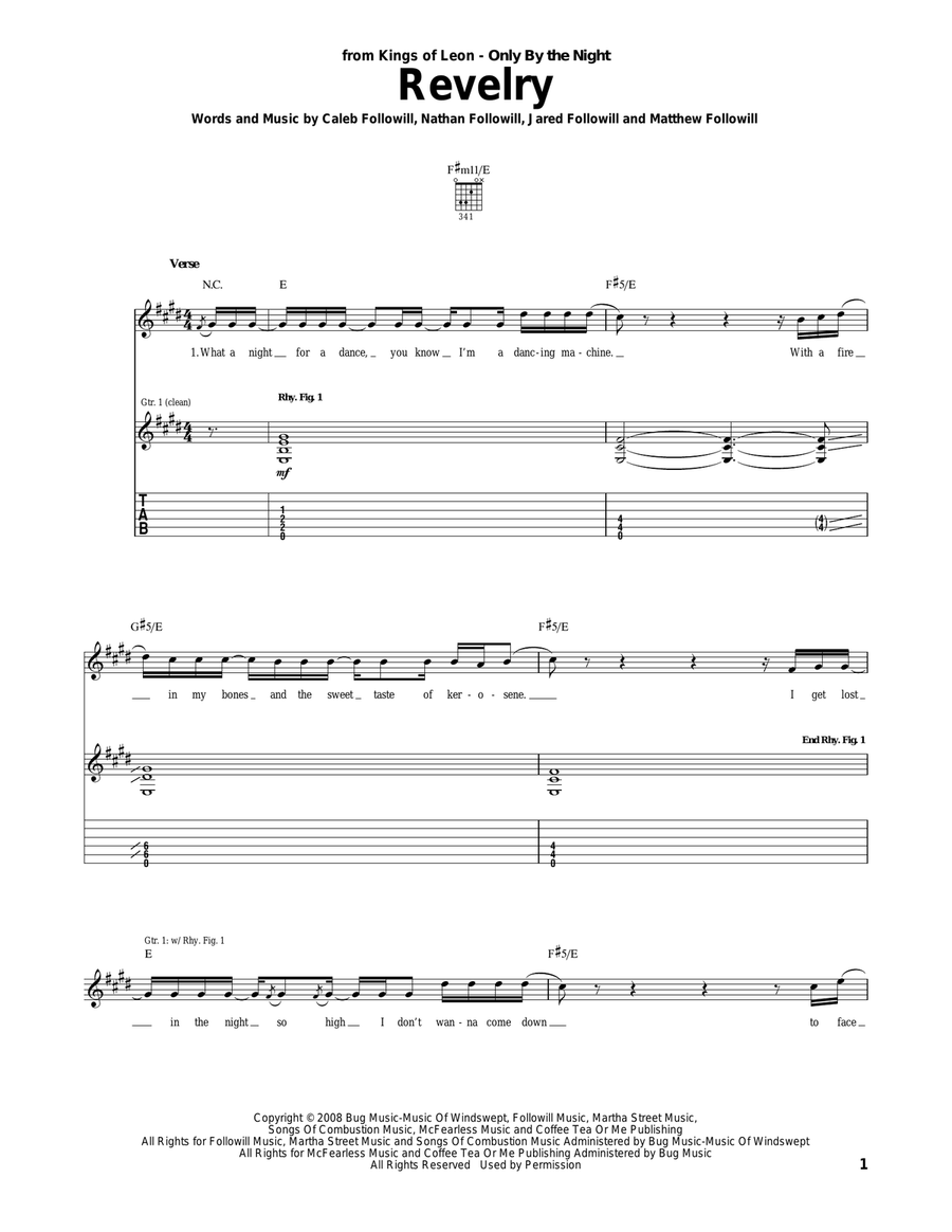 Revelry Acoustic Guitar scores gallery preview page 1