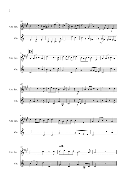 Prelude from Te Deum for Alto Saxophone and Violin Duet image number null