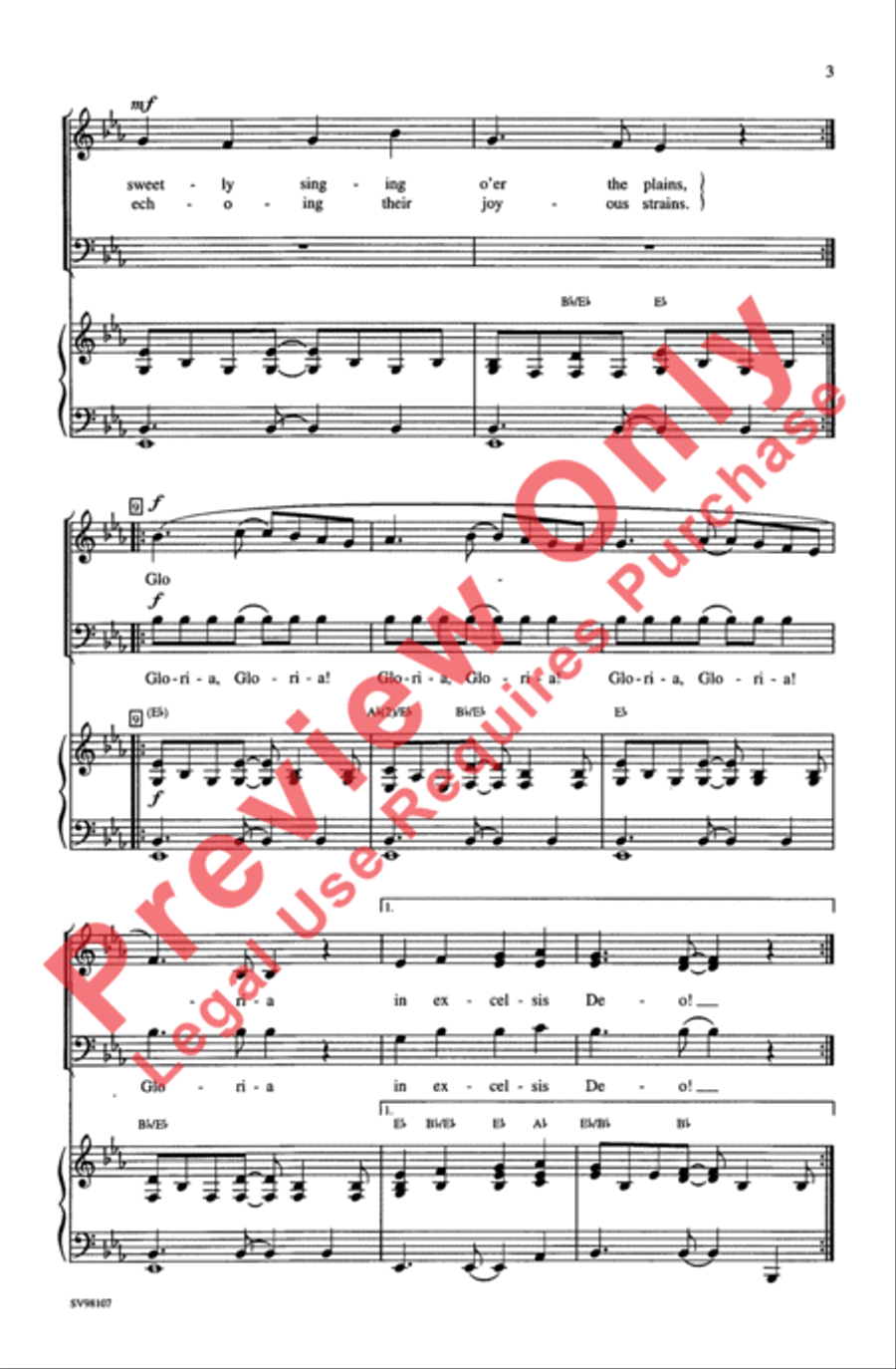 African Gloria 3-Part scores gallery preview page 3