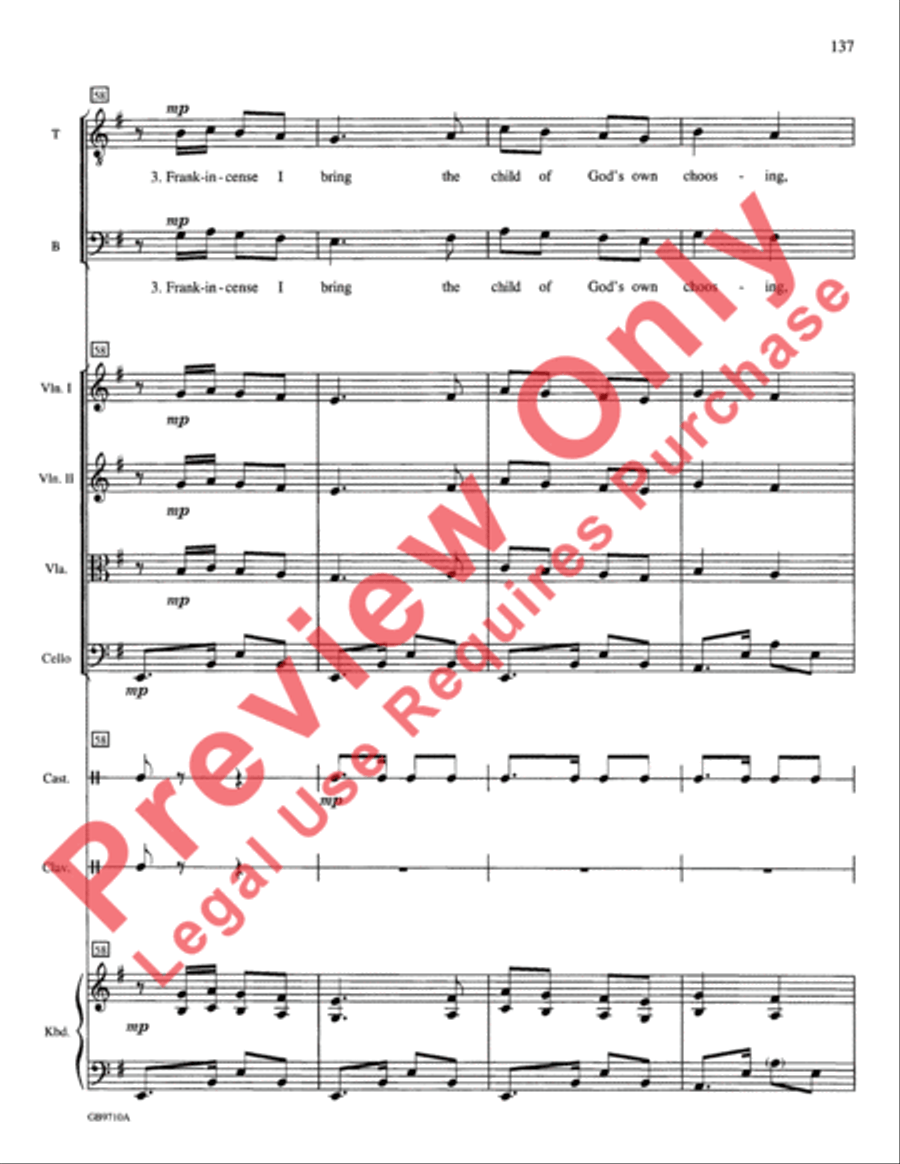 A Festival of Lessons and Carols Choir scores gallery preview page 138