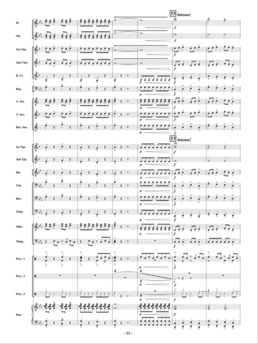 Abominable Snowman Chase Abominable Snowman Chase Concert Band scores gallery preview page 10