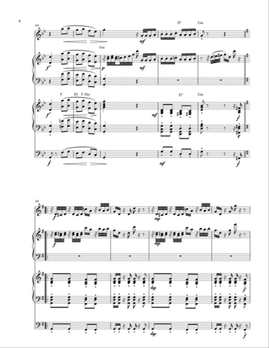 Francisco Canaro - El Chamuyo Piano Trio scores gallery preview page 4