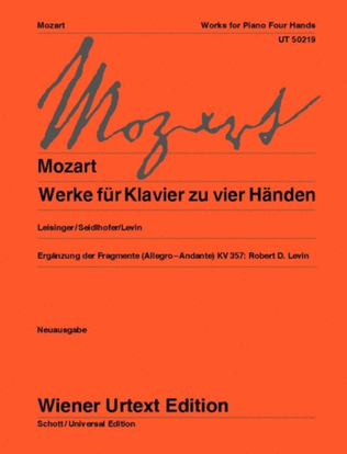 Book cover for Works for Piano Four Hands