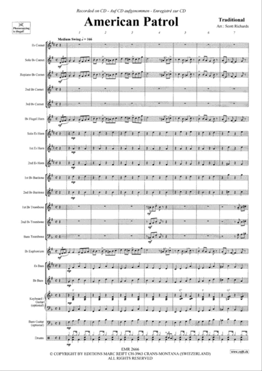American Patrol Brass Band scores gallery preview page 4