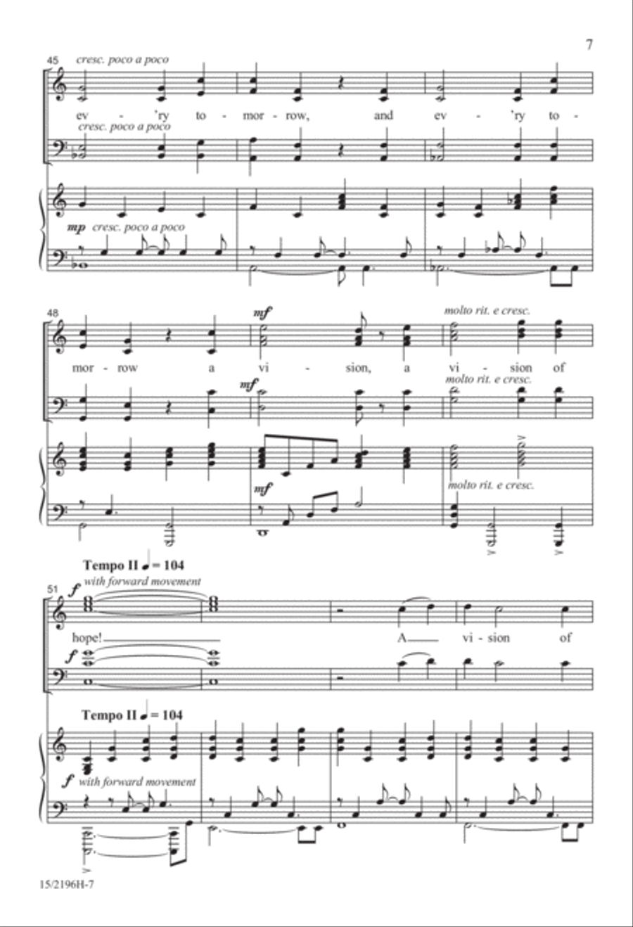 Look to This Day, for It Is Life! 4-Part scores gallery preview page 7