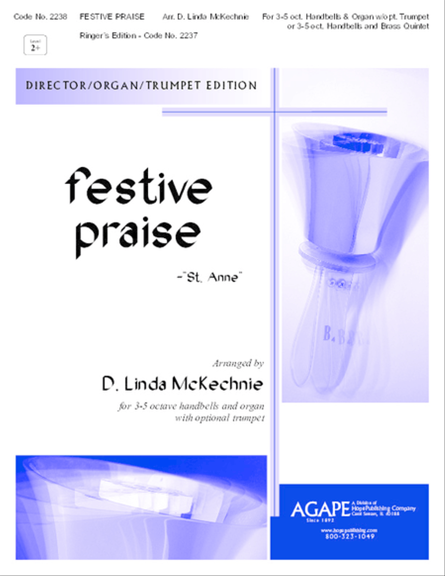 Festive Praise by William Croft Handbell Choir - Sheet Music