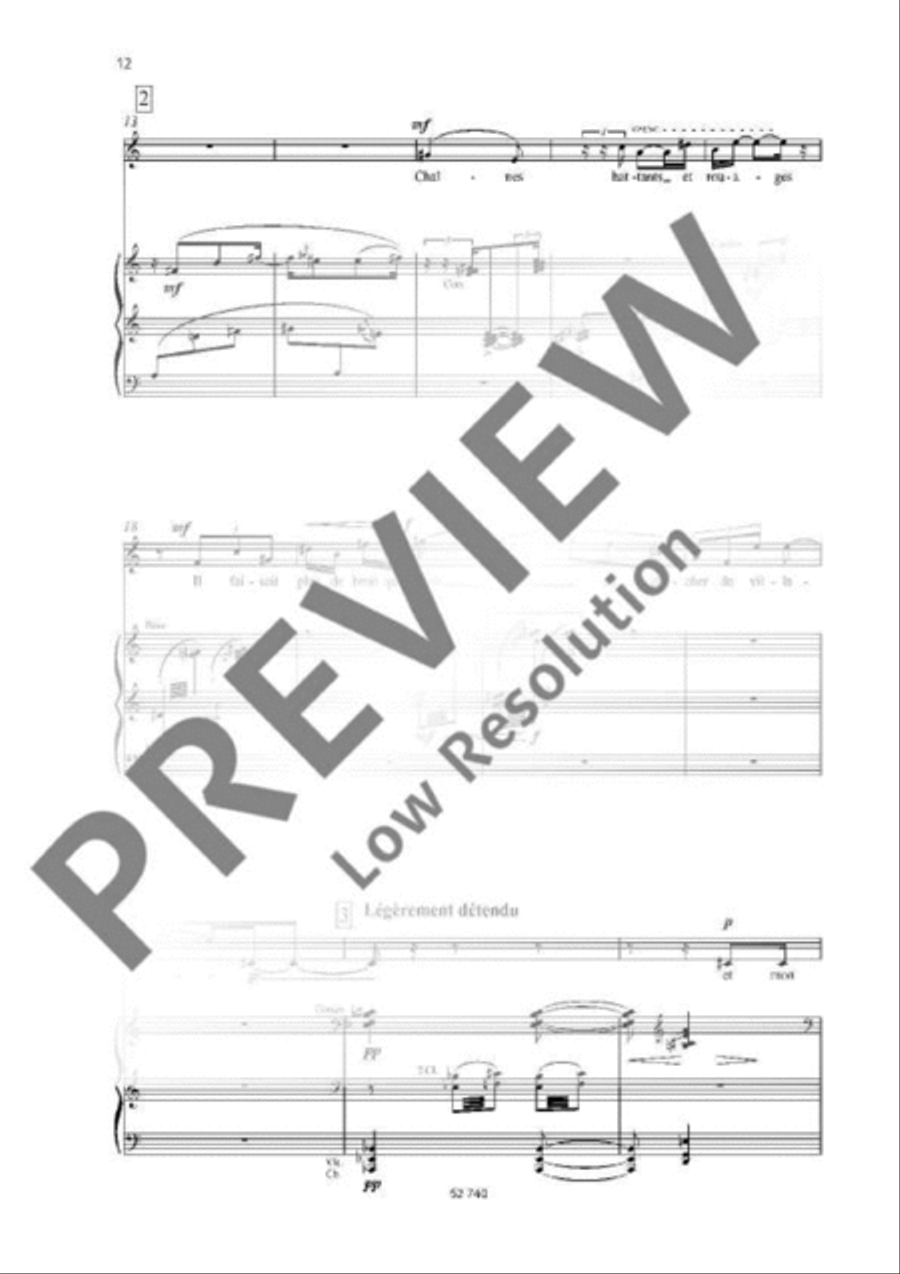 Le temps l'horloge Soprano Voice scores gallery preview page 10