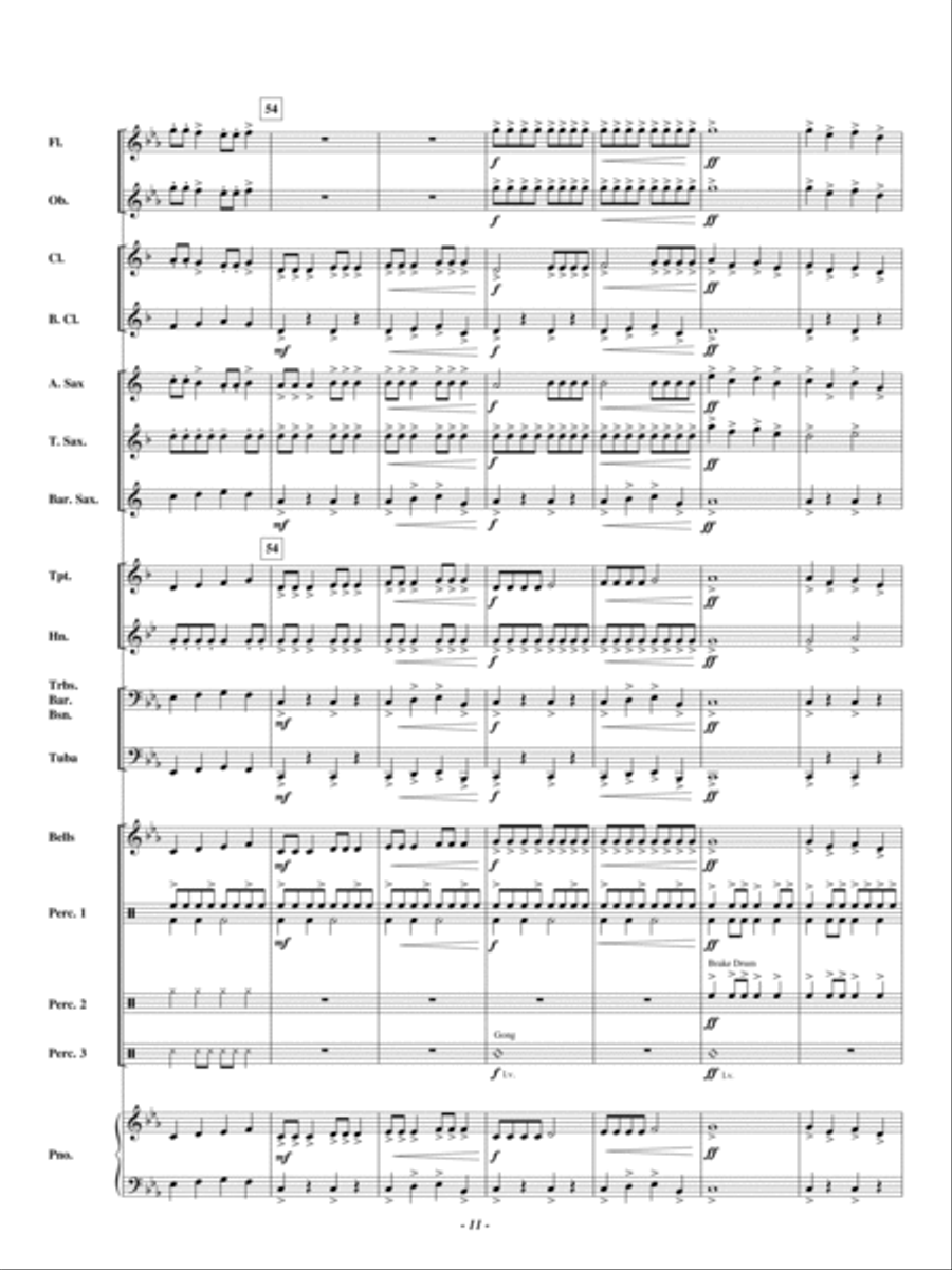 Defeating the Giant Concert Band scores gallery preview page 10