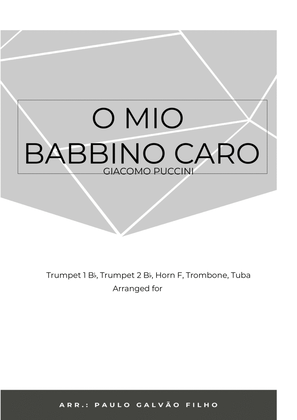 Book cover for O MIO BABBINO CARO – BRASS QUINTET