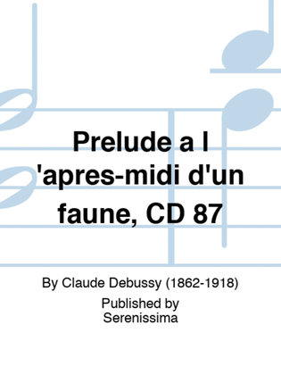 Book cover for Prelude a l'apres-midi d'un faune, CD 87