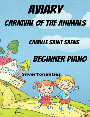 Aviary Birds Carnival of the Animals Beginner Piano Standard Notation Sheet Music
