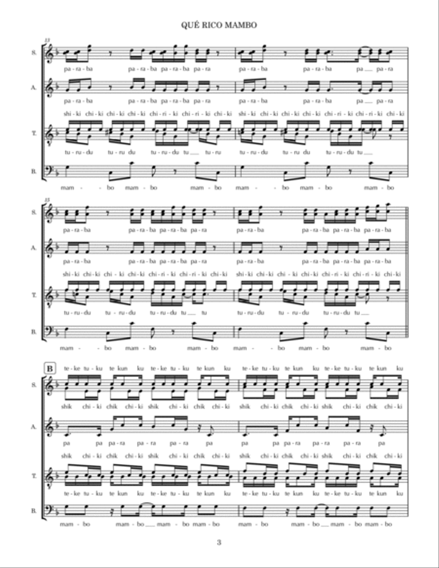 Que Rico Mambo Divisi scores gallery preview page 3