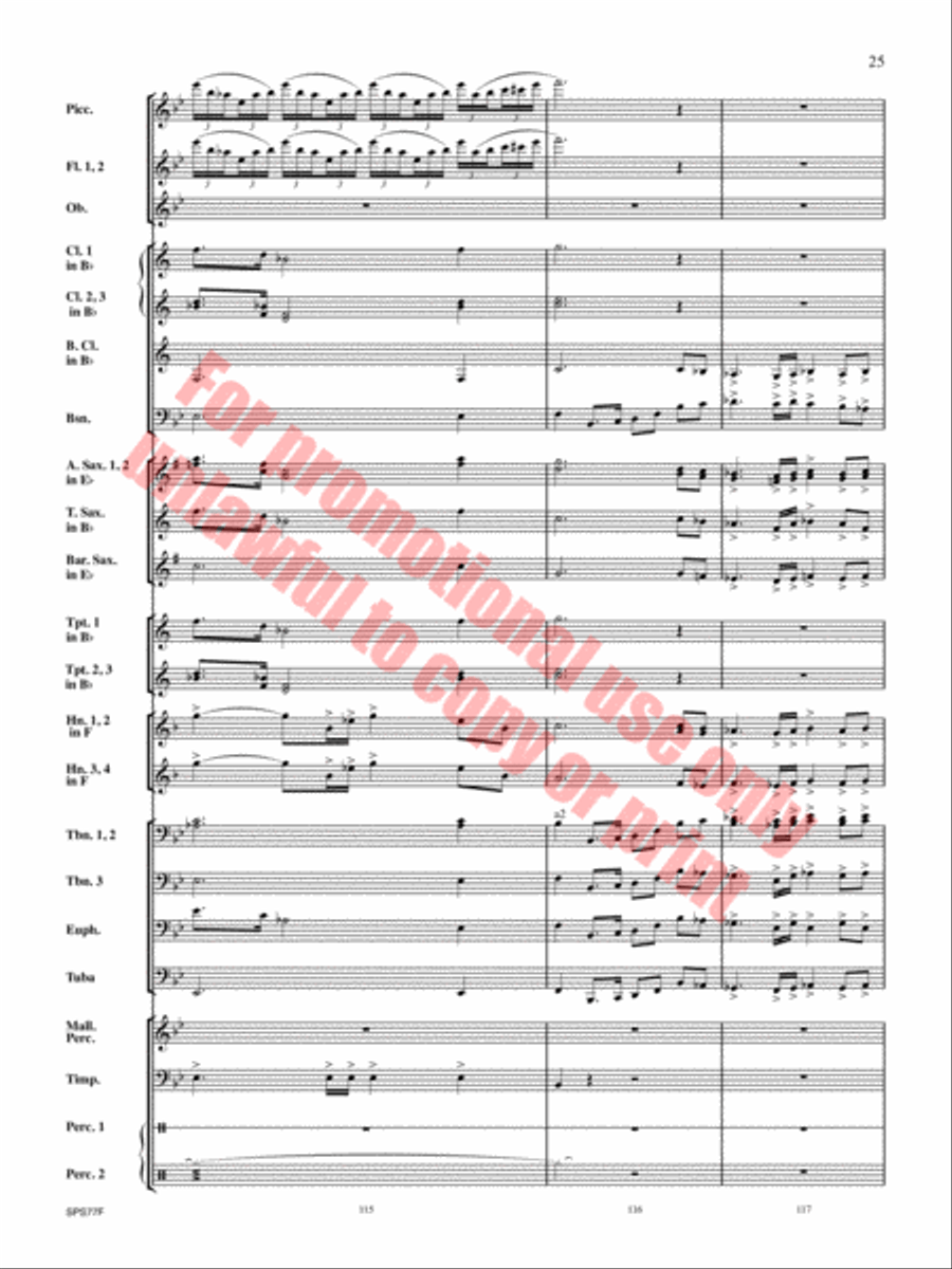 Atlas Rising Concert Band scores gallery preview page 26