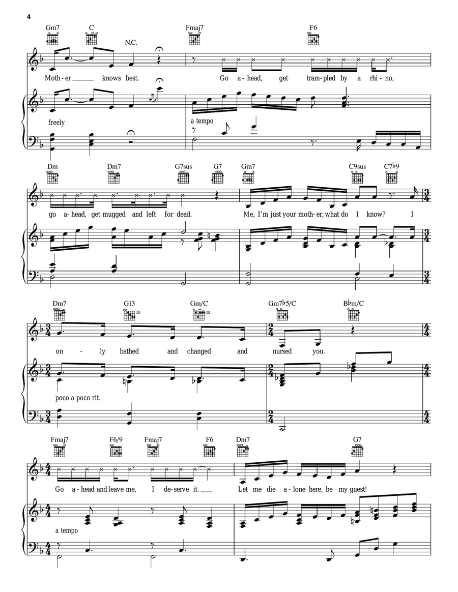 Mother Knows Best (from Disney's Tangled) Guitar scores gallery preview page 4