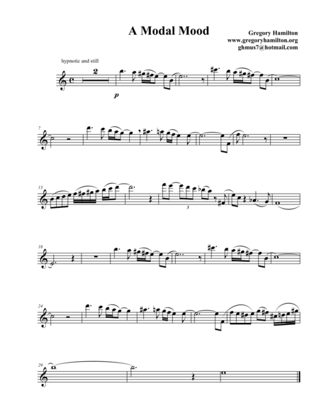 A Modal Mood for Flute and Guitar