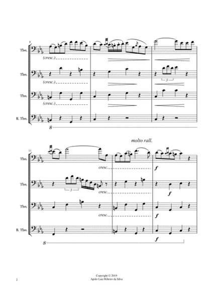 Czardas (for Trombone Quartet, * in C minor) image number null
