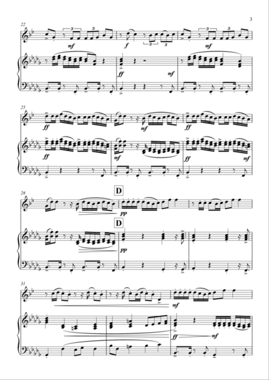Hips Don't Lie Alto Saxophone scores gallery preview page 3