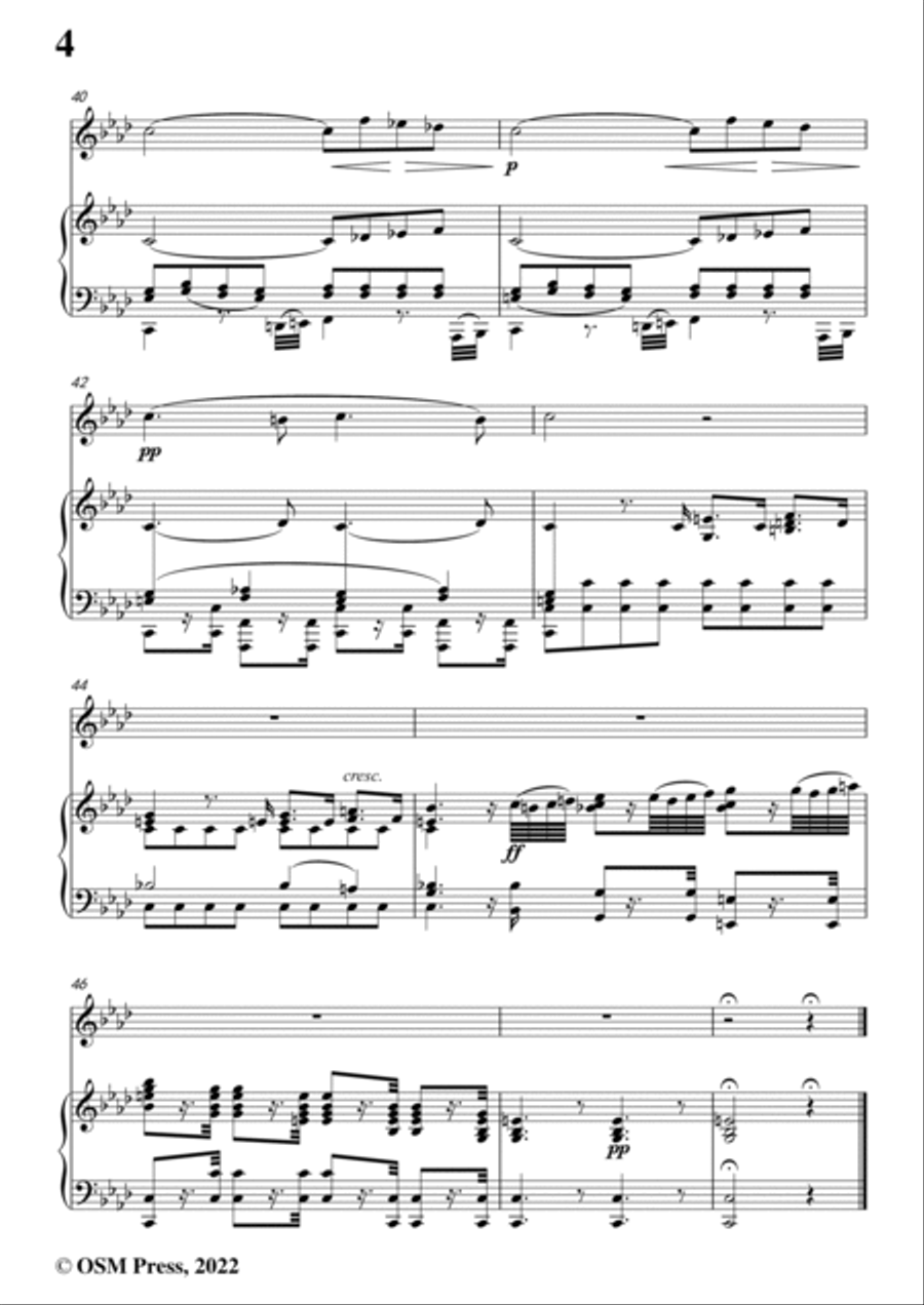 Hummel-Introduction,Theme and Variations,Op.102,for Oboe and Piano Piano scores gallery preview page 6