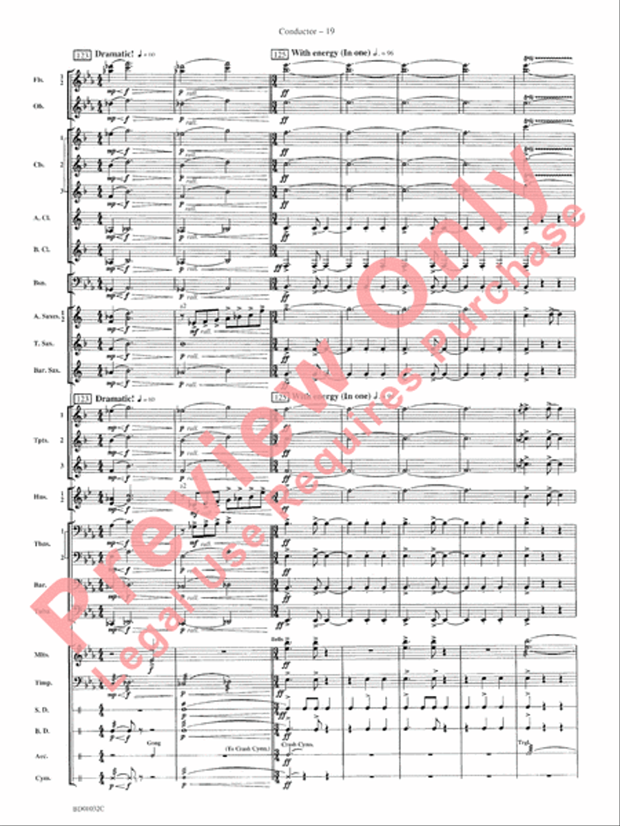 The Gathering of the Yeomen Concert Band scores gallery preview page 22