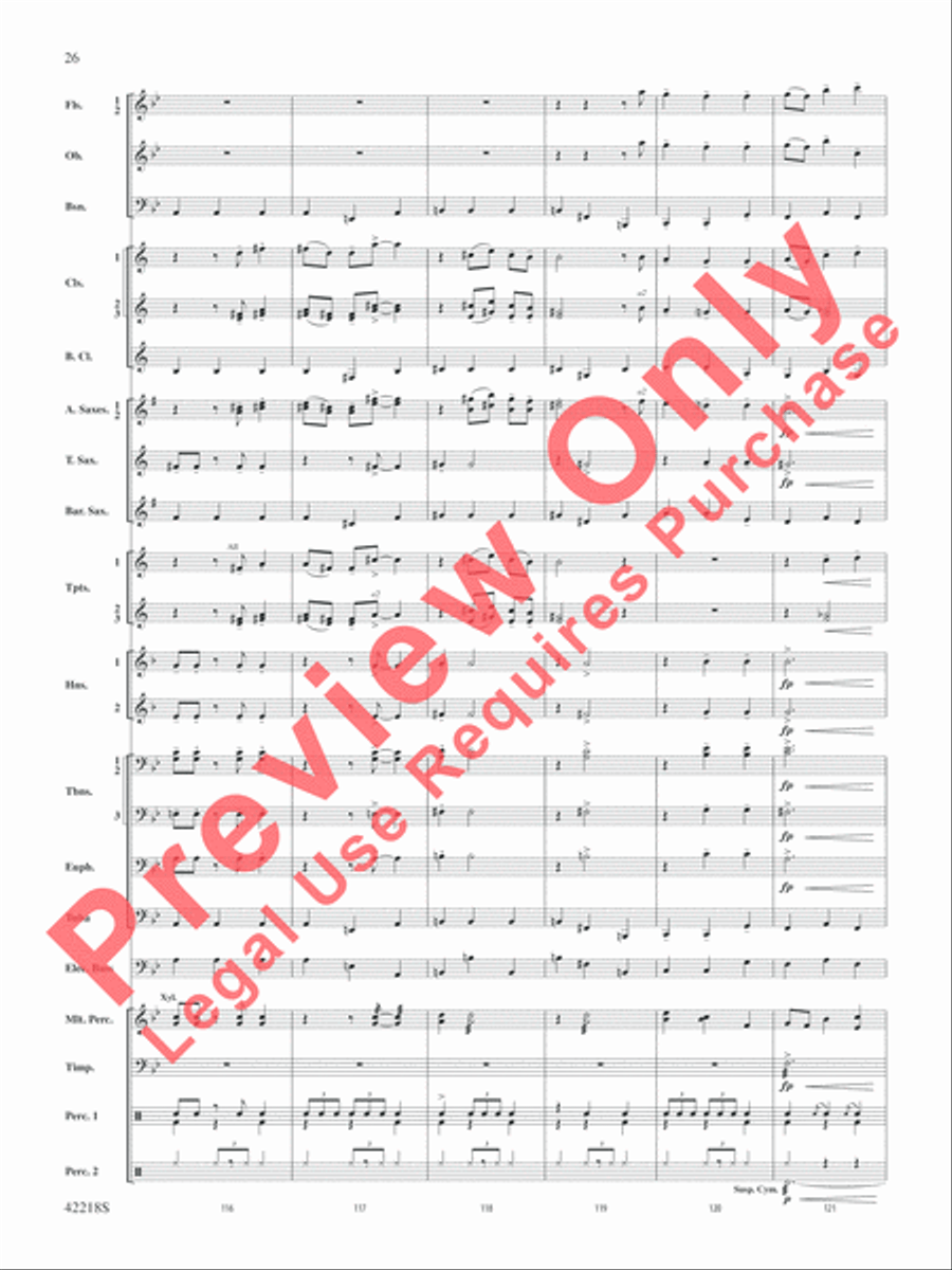 Tower of Power Greatest Hits Concert Band scores gallery preview page 27