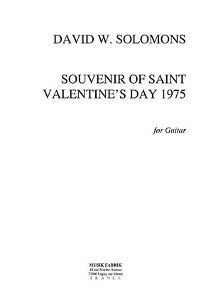 Souvenir of Saint Valentine's Day 1975